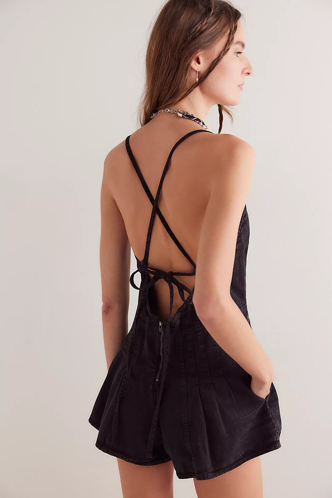 Classic Denim Romper