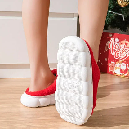 Fashion Men'S and Women'S Simple Cotton Shoes Indoor Christmas Slippers,Cold Resistant and Warm, Multifunctional Cotton Slippers