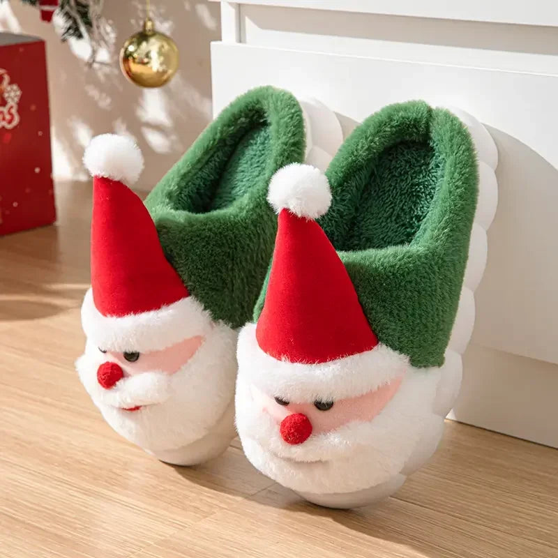 Fashion Men'S and Women'S Simple Cotton Shoes Indoor Christmas Slippers,Cold Resistant and Warm, Multifunctional Cotton Slippers