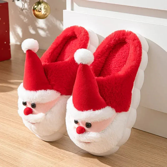 Fashion Men'S and Women'S Simple Cotton Shoes Indoor Christmas Slippers,Cold Resistant and Warm, Multifunctional Cotton Slippers