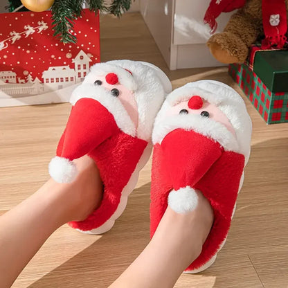 Fashion Men'S and Women'S Simple Cotton Shoes Indoor Christmas Slippers,Cold Resistant and Warm, Multifunctional Cotton Slippers