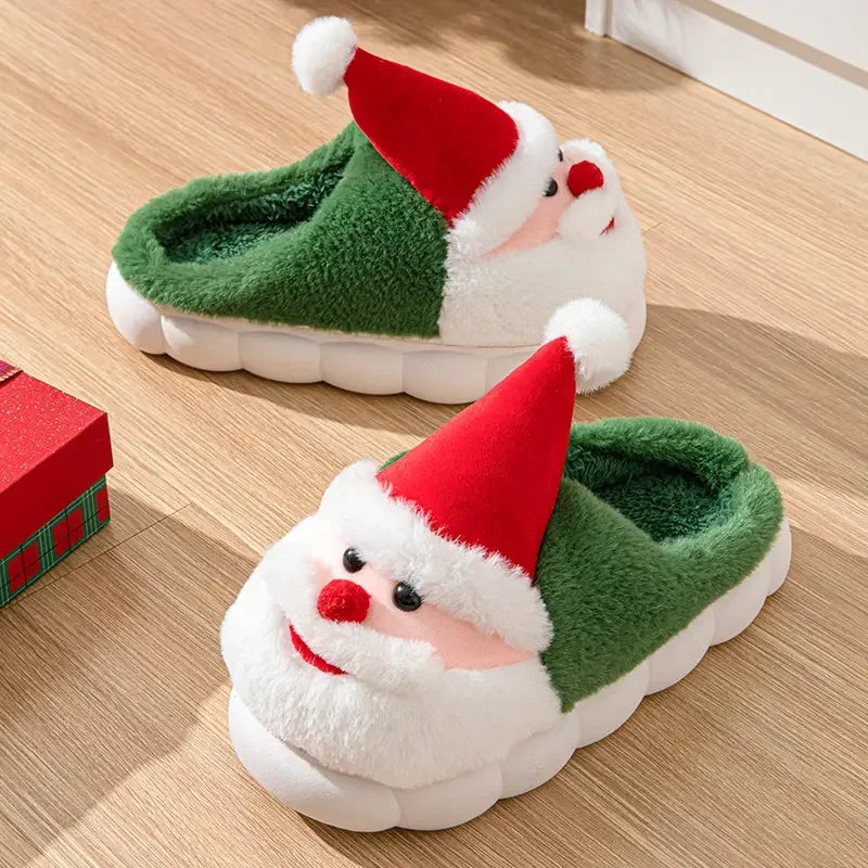 Fashion Men'S and Women'S Simple Cotton Shoes Indoor Christmas Slippers,Cold Resistant and Warm, Multifunctional Cotton Slippers
